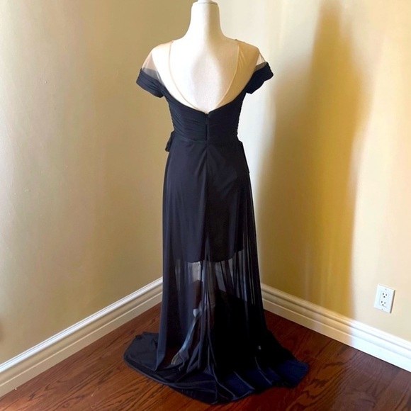 Pnina Tornai for Azazie Featherlight Mesh Gown - Picture 3 of 11